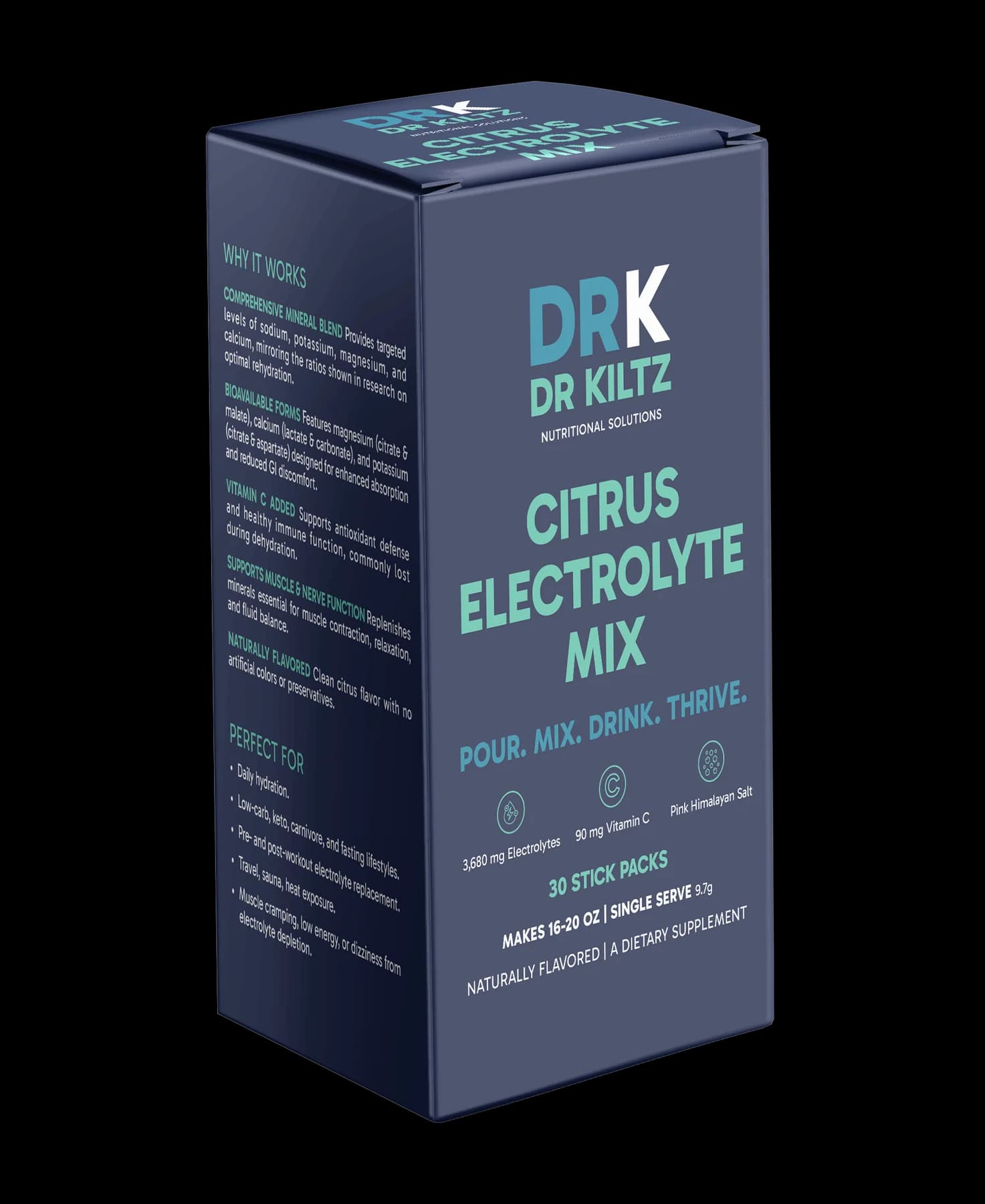Citrus Electrolyte Mix - 30 Stick Packs — Kiltz Health wellness resource